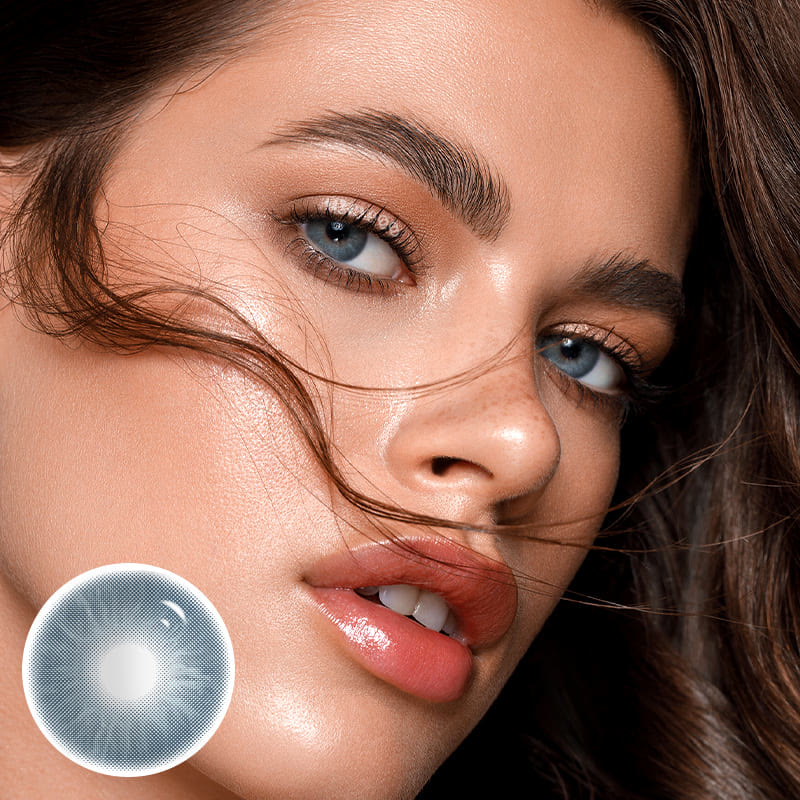 MYEYEBB Eros Blue Prescription Colored Contact Lenses - image 2