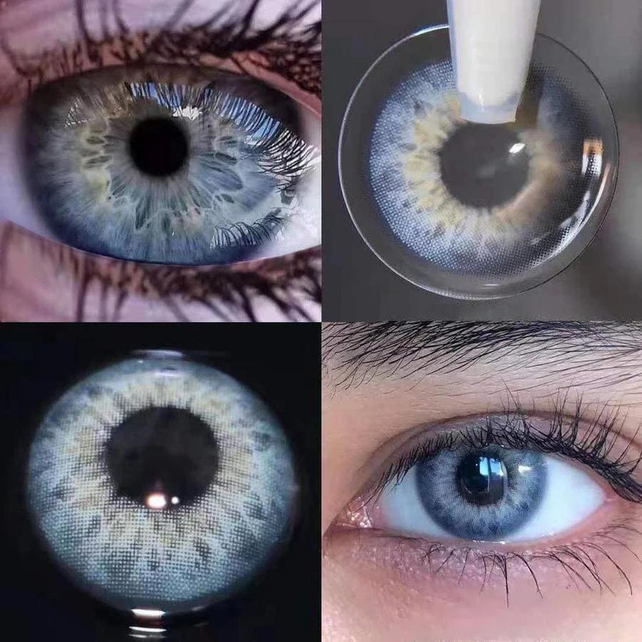 MYEYEBB DNA II Blue Grey Prescription Colored Contact Lenses - image 3