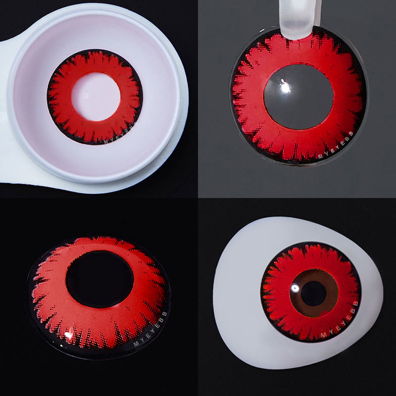 MYEYEBB Miracle Times Red Prescription Cosplay Colored Contact Lenses  - image 4