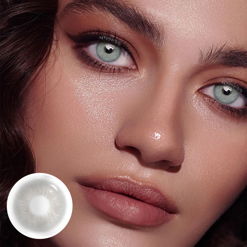 MYEYEBB Sin Grey Prescription Colored Contact Lenses - image 2