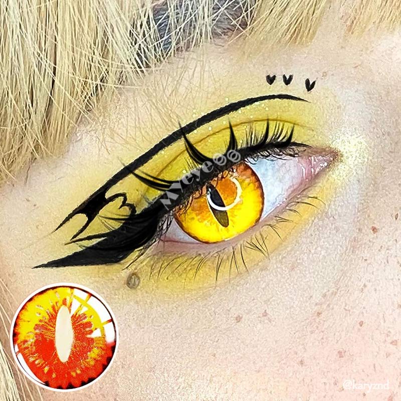 MYEYEBB Blind Dragon Maid Prescription Cosplay Colored Contact Lenses - image 2