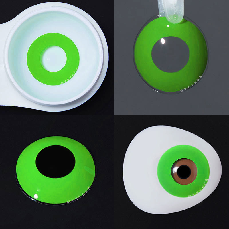 MYEYEBB Light Green Block Cosplay Colored Contact Lenses - image 4