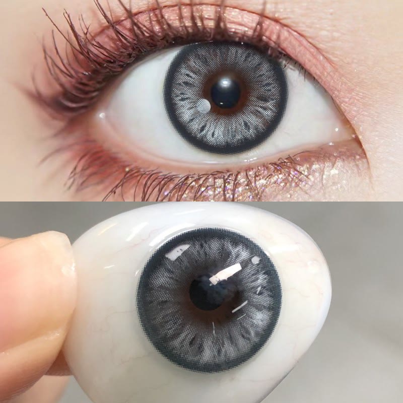 MYEYEBB Cocoa Blue Prescription Colored Contact Lenses - image 4