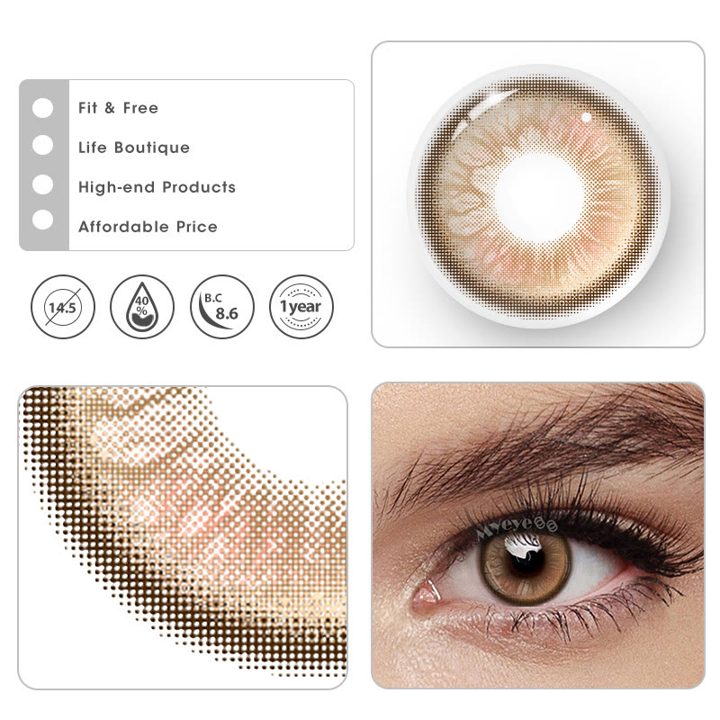 MYEYEBB Viva Brown Prescription Colored Contact Lenses - image 4