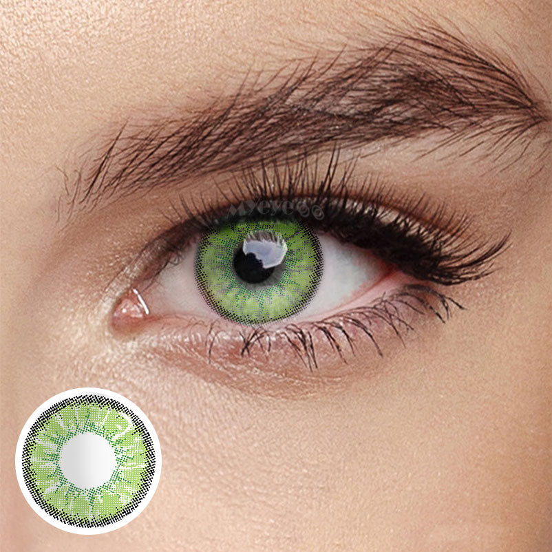 MYEYEBB Magic Hour II Vika Green Prescription Colored Contact Lenses - Vika Green - -8.00 - FC41_GN - image 1