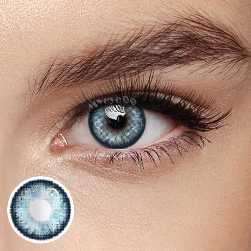 MYEYEBB Pearlescent Blue Prescription Colored Contact Lenses - Pearlescent Blue - -8.00 - LM38_BU - image 1