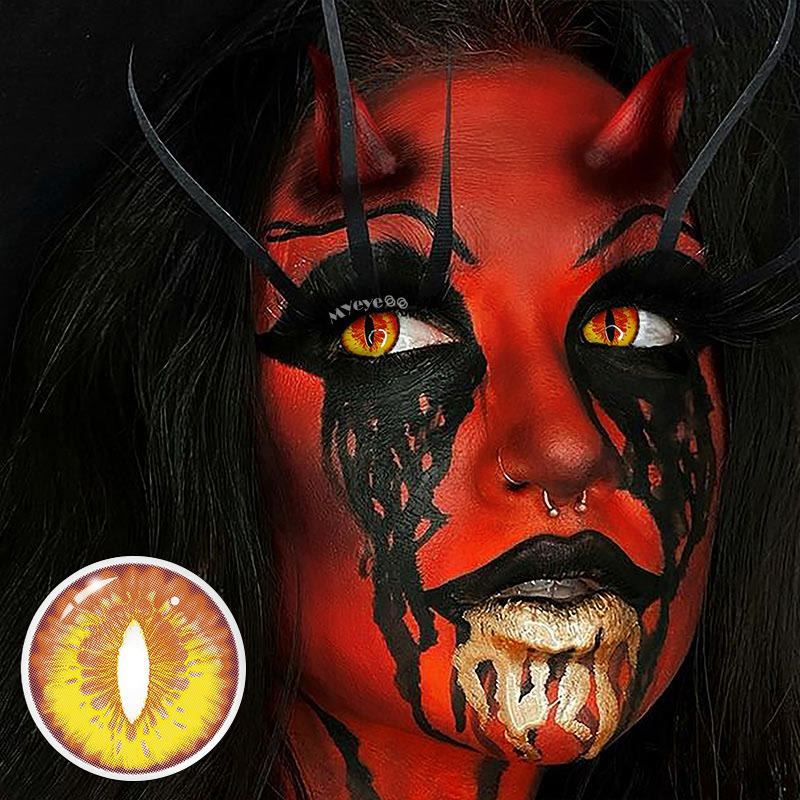 MYEYEBB Blind Dragon Maid Prescription Cosplay Colored Contact Lenses - image 9