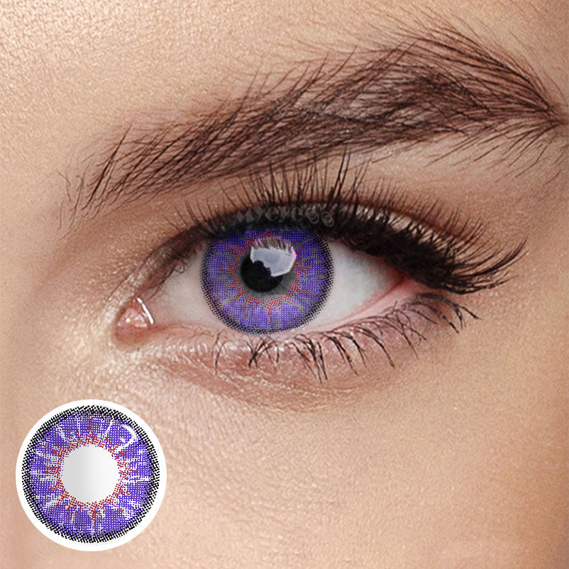 MYEYEBB Magic Hour Vika Violet Prescription Colored Contact Lenses - Magic Hour II Violet - -8.00 - FC41_VT - image 1