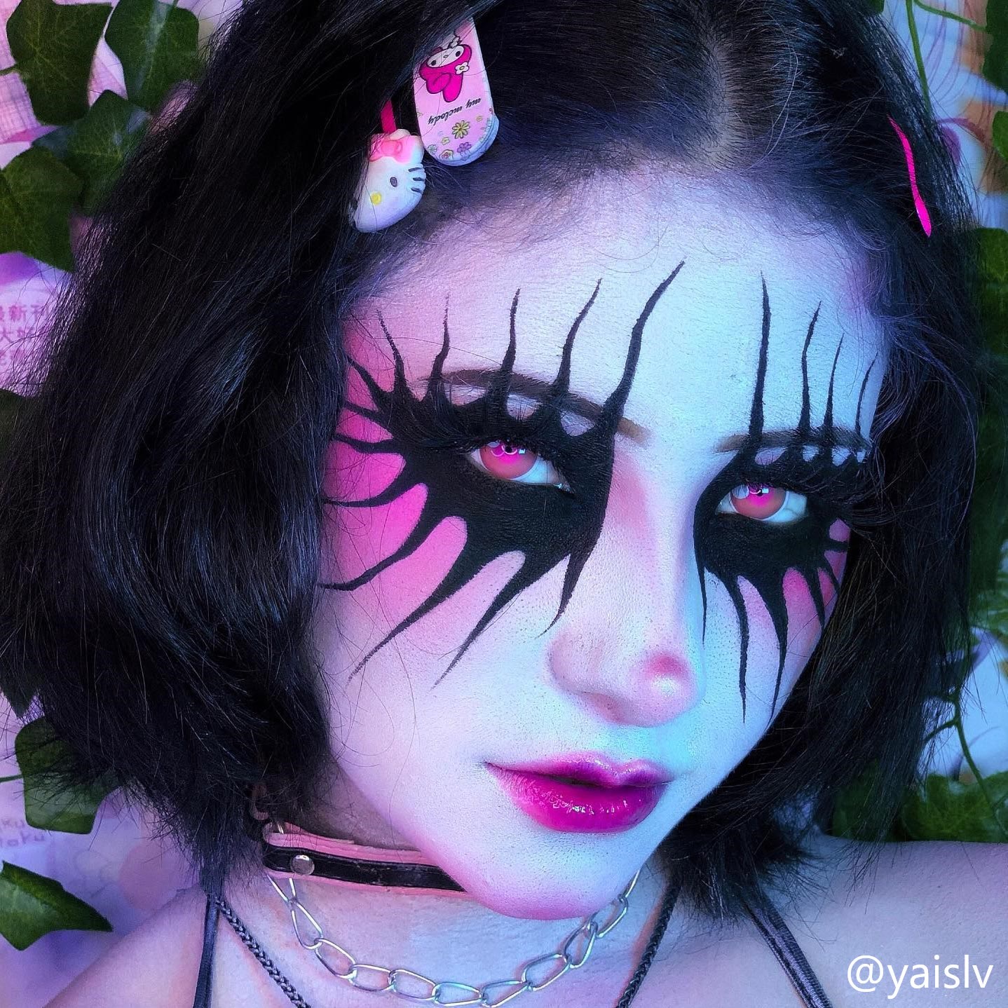 MYEYEBB Blind Cloud Rim Pink Prescription Cosplay Colored Contact Lenses - image 4