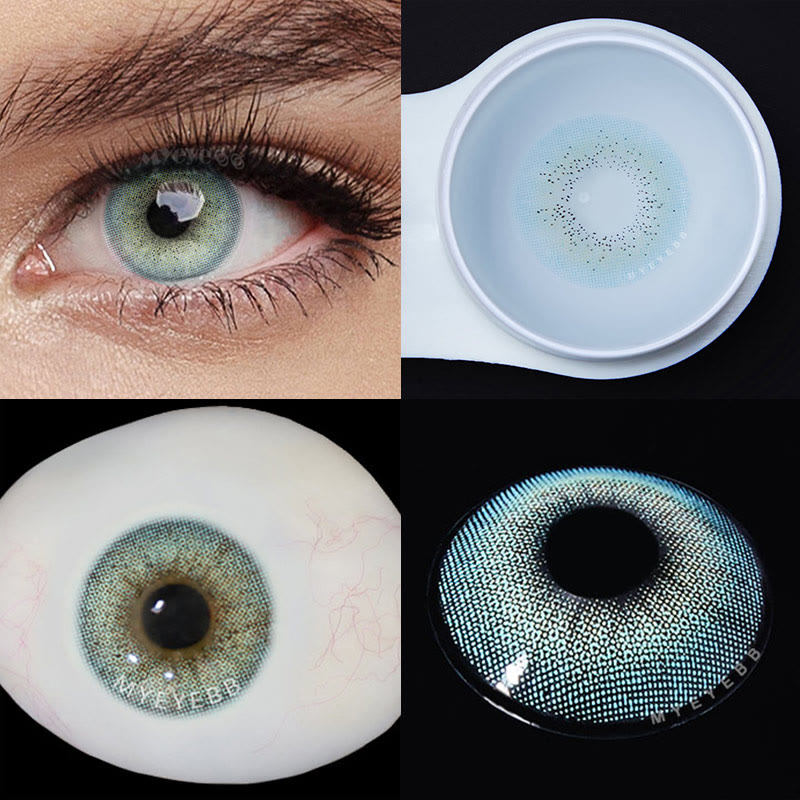MYEYEBB Ocean Blue prescription Colored Contact Lenses - image 7