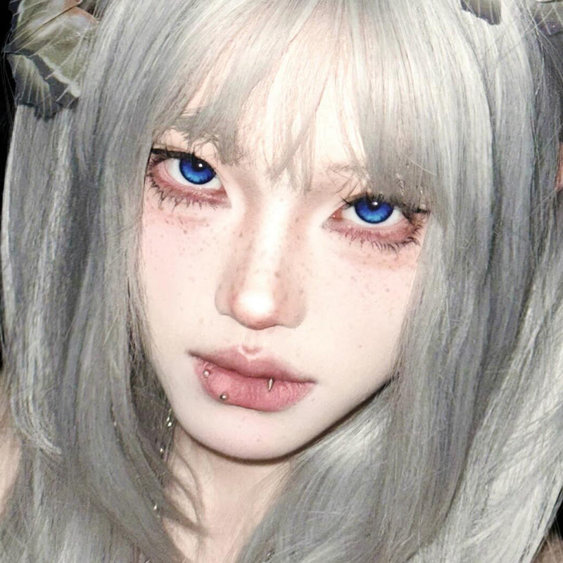 MYEYEBB Butterfly Petal Blue Prescrition Colored Contact Lenses丨6 Months - image 7