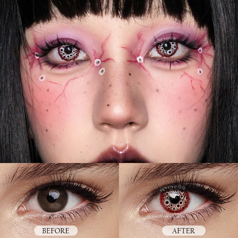 MYEYEBB Inferno Eyes Red Cosplay Colored Contact Lenses丨1 Day - image 6