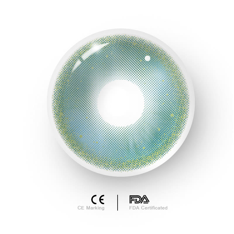 MYEYEBB Lunar Glitter Green Prescription Colored Contact Lenses - image 9