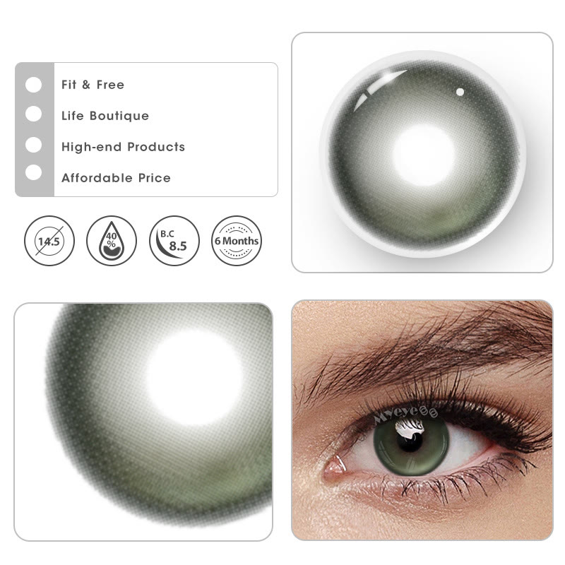 MYEYEBB Aura Tint Green Colored Contact Lenses | 6 Months - image 7