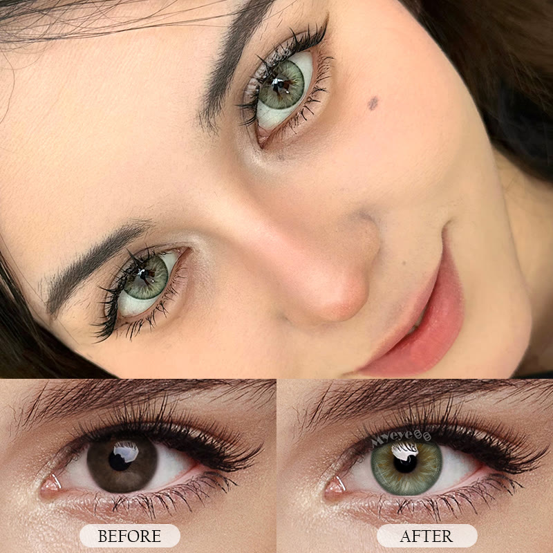 MYEYEBB Western Green Colored Contact Lenses - image 4