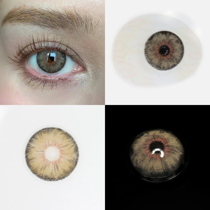 MYEYEBB Tiny Iris Brown Small Pupil Prescrition Colored Contact Lenses - image 3