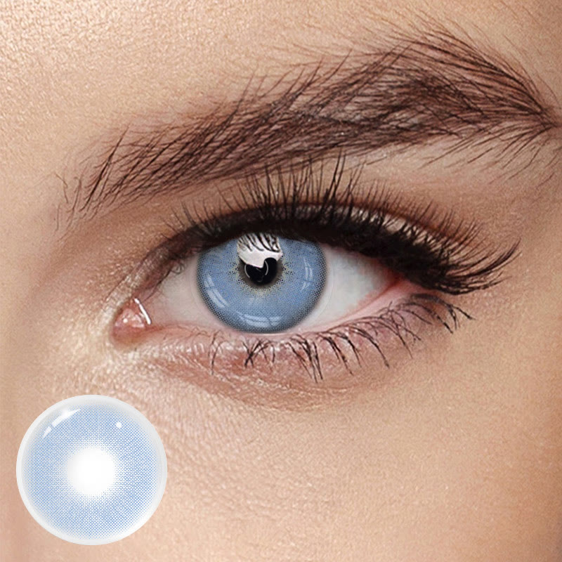 MYEYEBB Queen Blue Prescription Colored Contact Lenses - Queen Blue - -8.00 - REC1444_BU - image 1