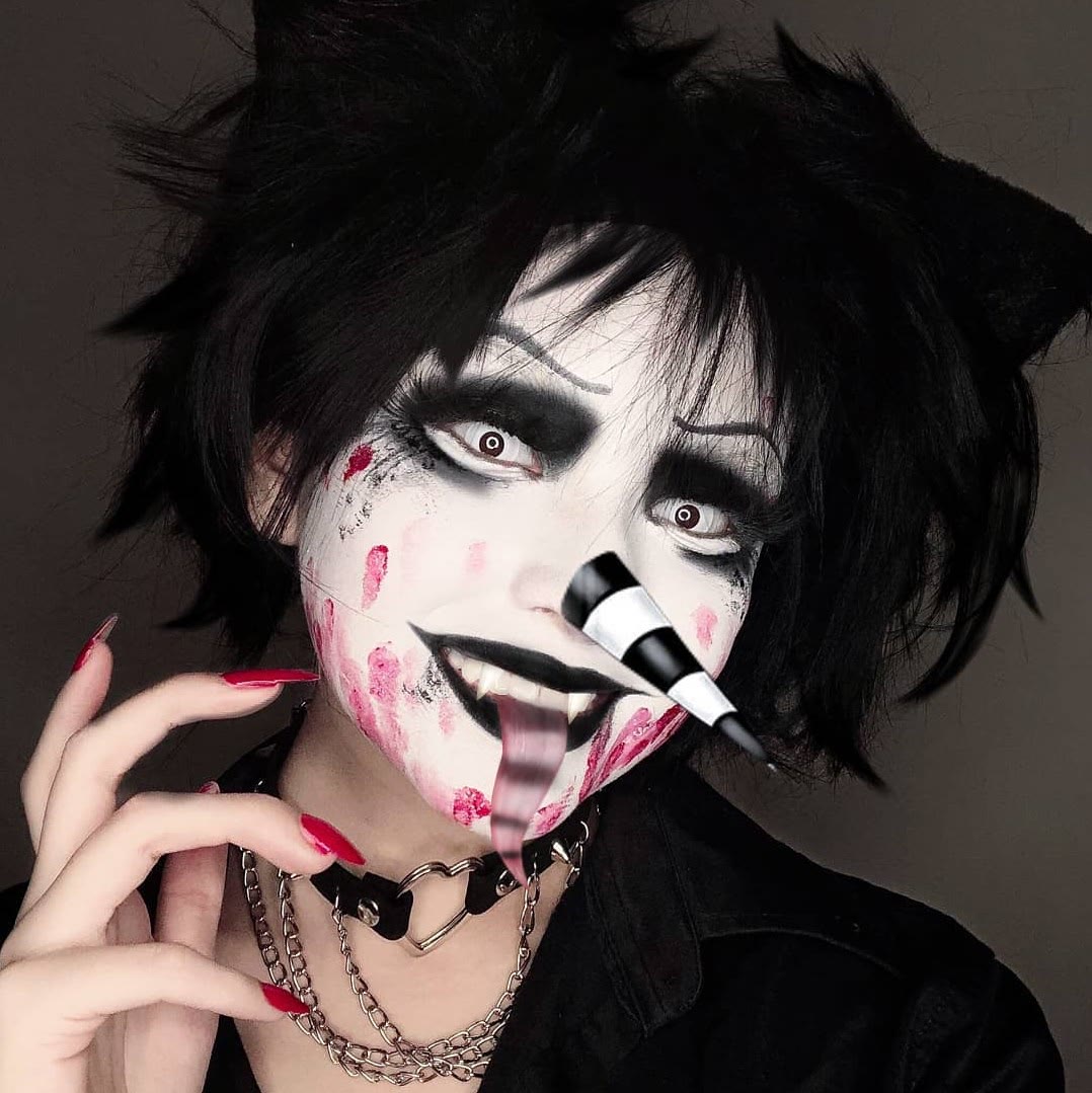 MYEYEBB Circle Block & Mini Sclera Prescription Cosplay Colored Contact Lenses - image 7