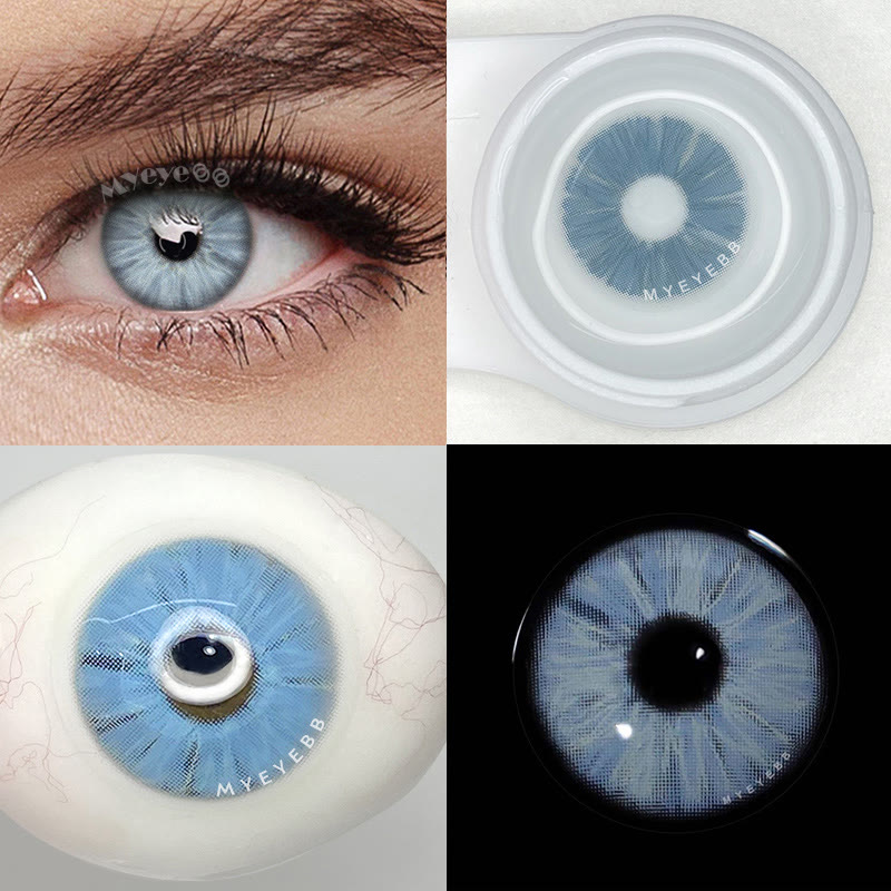 MYEYEBB Meta Blue Prescription Colored Contact Lenses - image 5