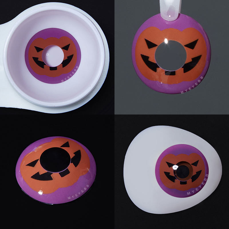MYEYEBB Pumpkin Prescription Cosplay Colored Contact Lenses  - image 3