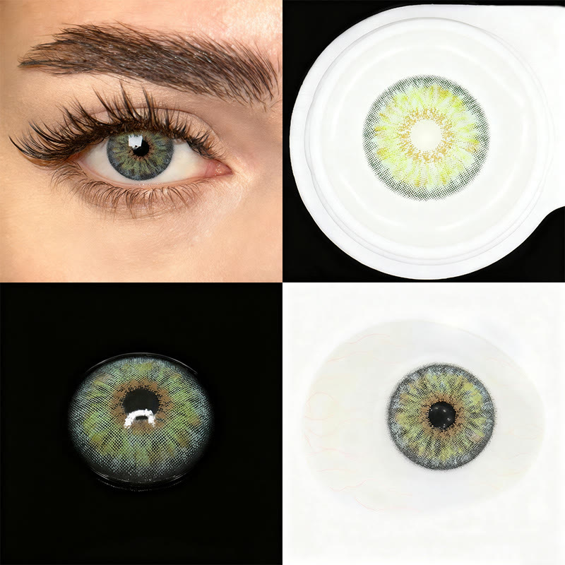 MYEYEBB Petite Iris Grey Green Prescrition Colored Contact Lenses - image 6