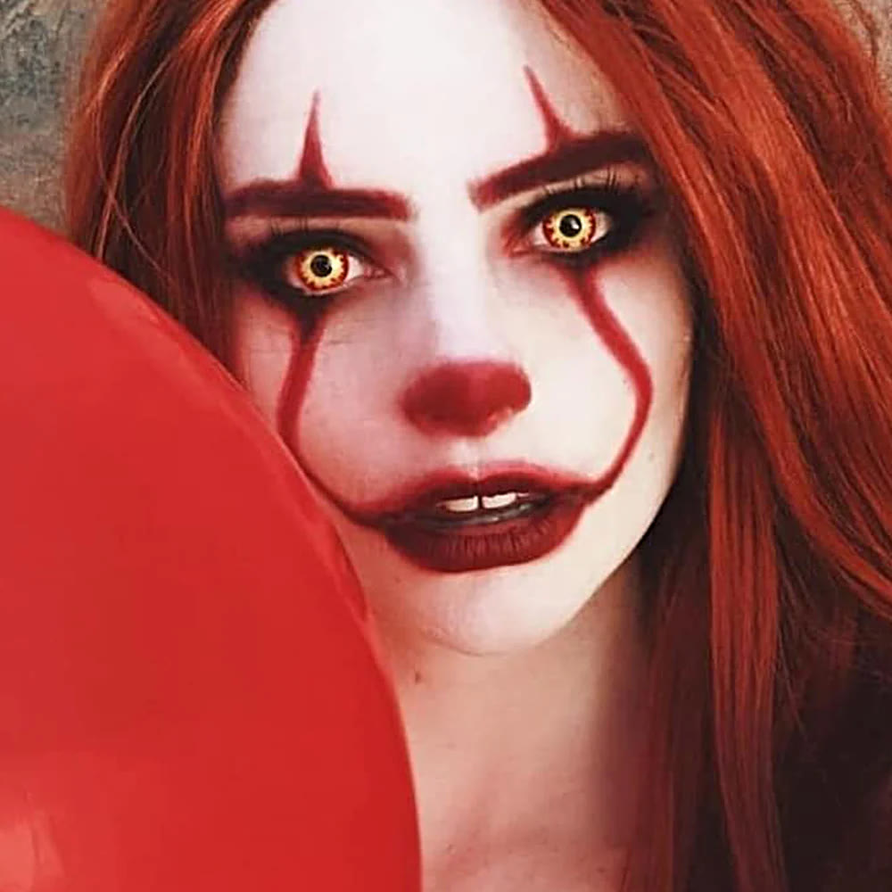 MYEYEBB Flame Prescription Cosplay Colored Contact Lenses  - image 3