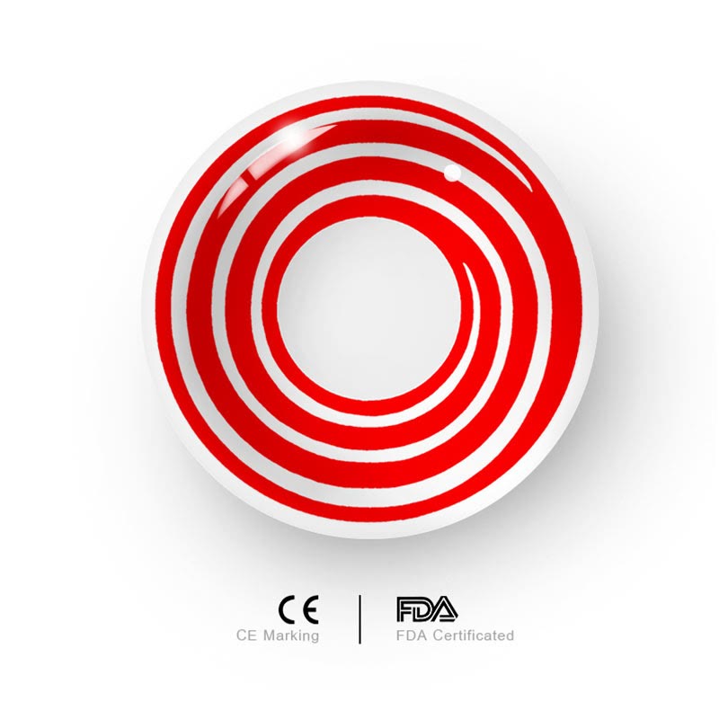 MYEYEBB Swirl Red Cosplay Colored Contact Lenses - image 5