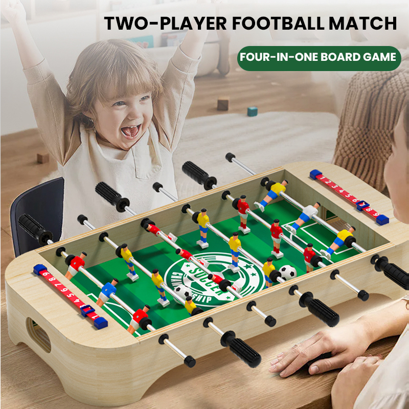 Multifunctional wooden football game table