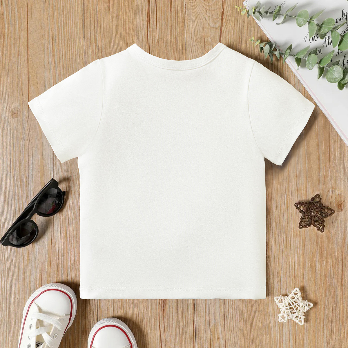 Hibobi Boys' Eversoft Cotton Crewneck Undershirts, T Shirts & Tank Tops 2T--3T