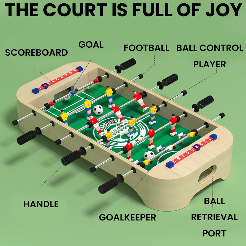 Multifunctional wooden football game table