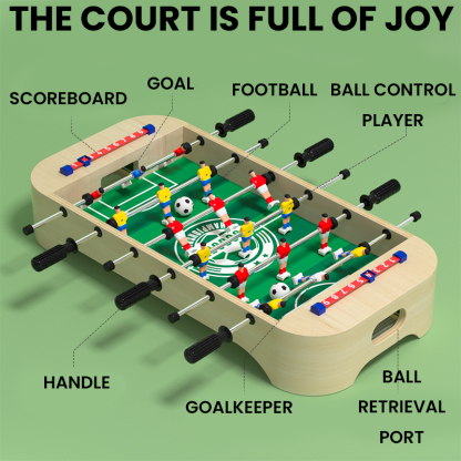 Multifunctional wooden football game table