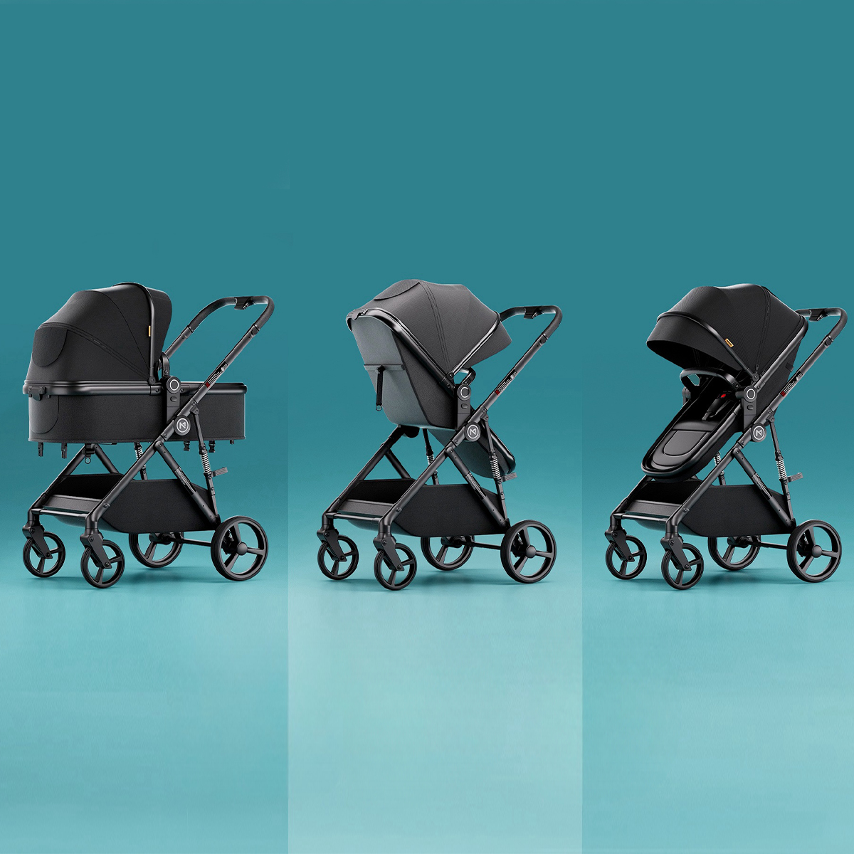 Baby Stroller with Carrying Basket