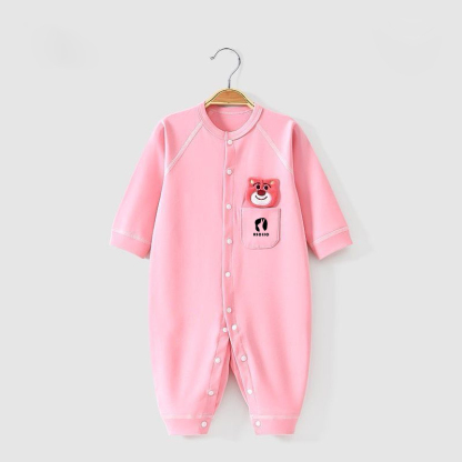 Baby Girl’s Simple Joy 3 colour Baby’s layettes, sleeping gown, with open sleeves, soft sleeves legs 