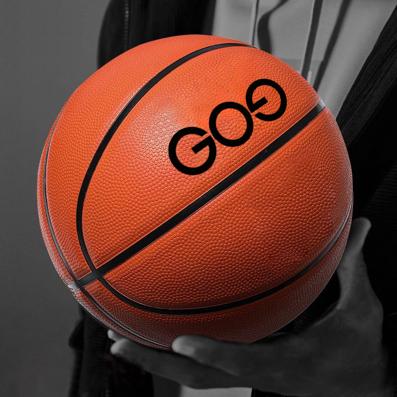 GO9 Kid-size Basketball Rubber- Leather, Indoor-Outdoor-Pool with Pump
