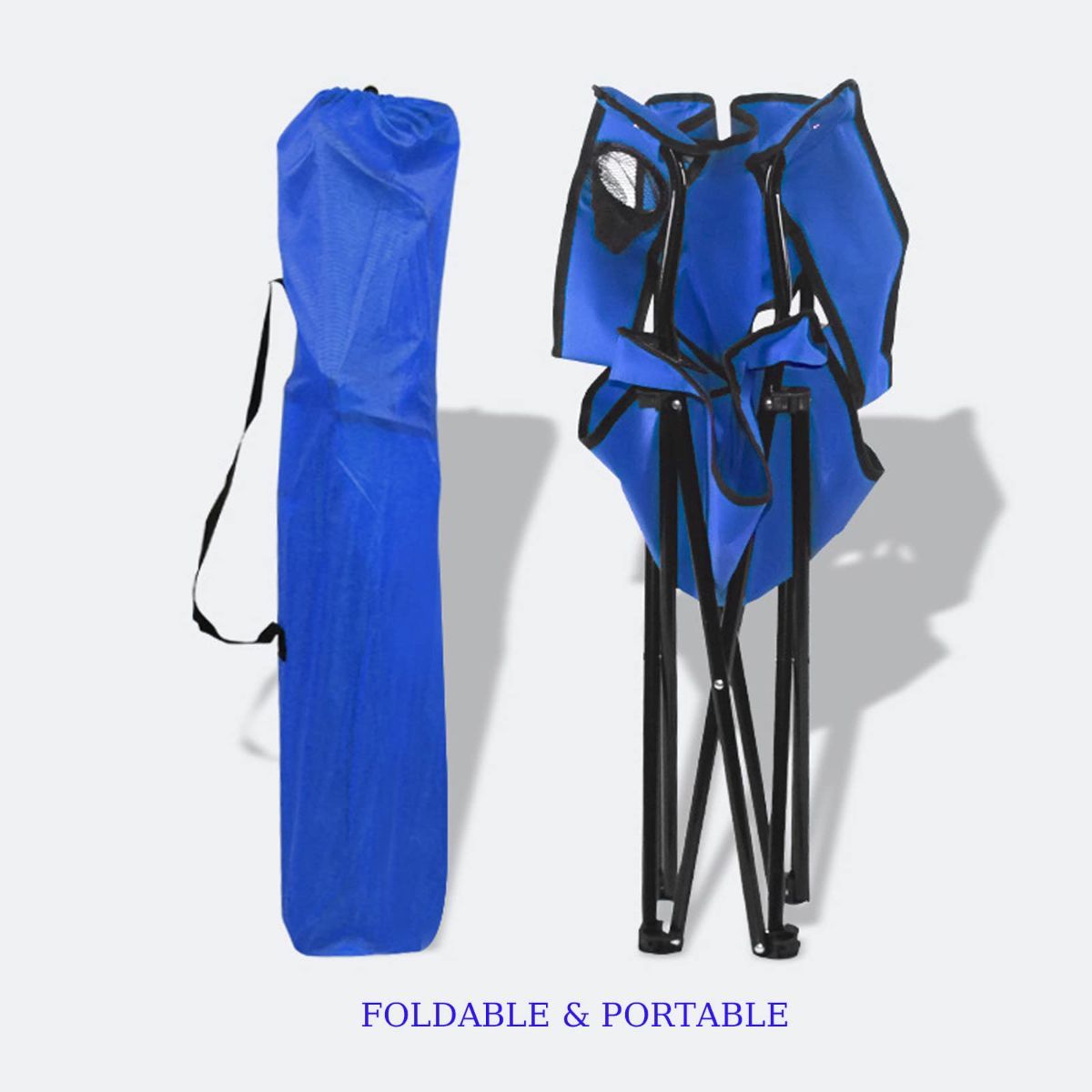 Outdoor folding chairs Camping backrest Portable tables and chairs Camping chairs Fishing folding chairs Armrests Beach chairs-Hibobi Premium