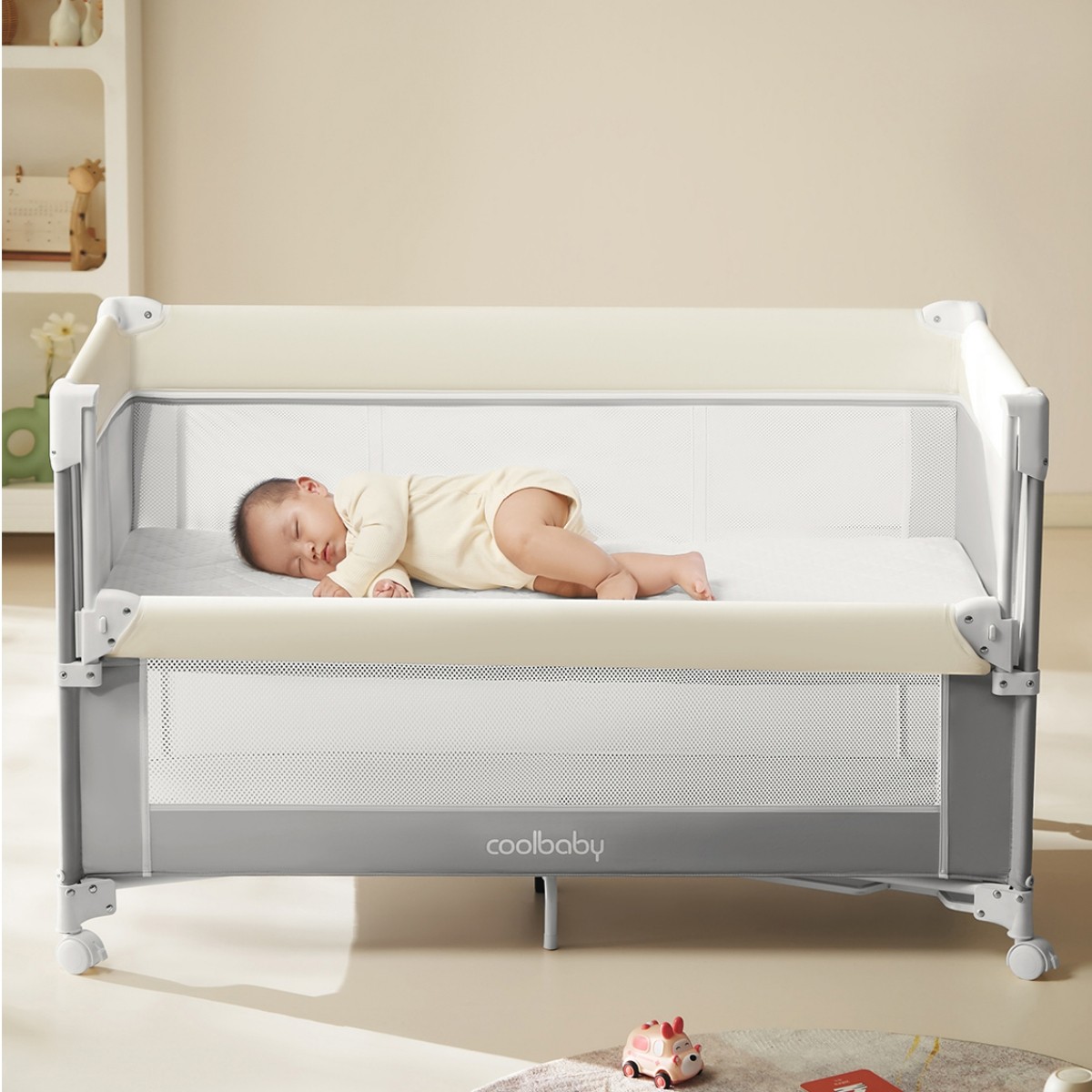 Foldable  Baby Crib with Mosquito Net