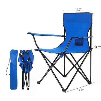 Outdoor folding chairs Camping backrest Portable tables and chairs Camping chairs Fishing folding chairs Armrests Beach chairs-Hibobi Premium