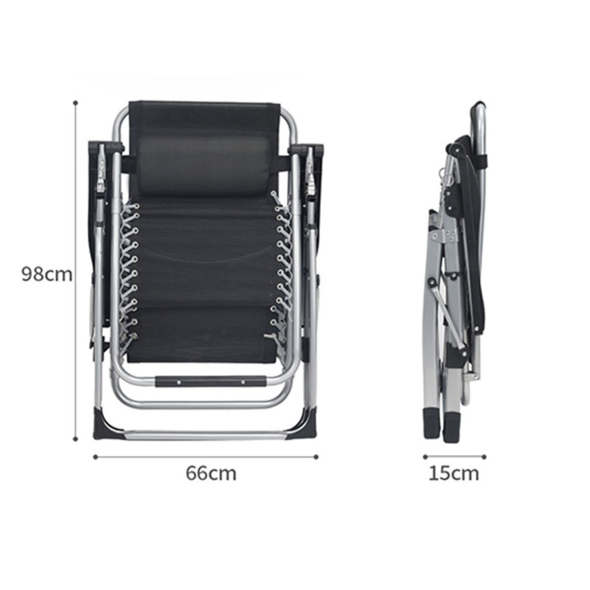 Outdoor balcony home leisure nap folding chair sunbathing office lazy back recliner