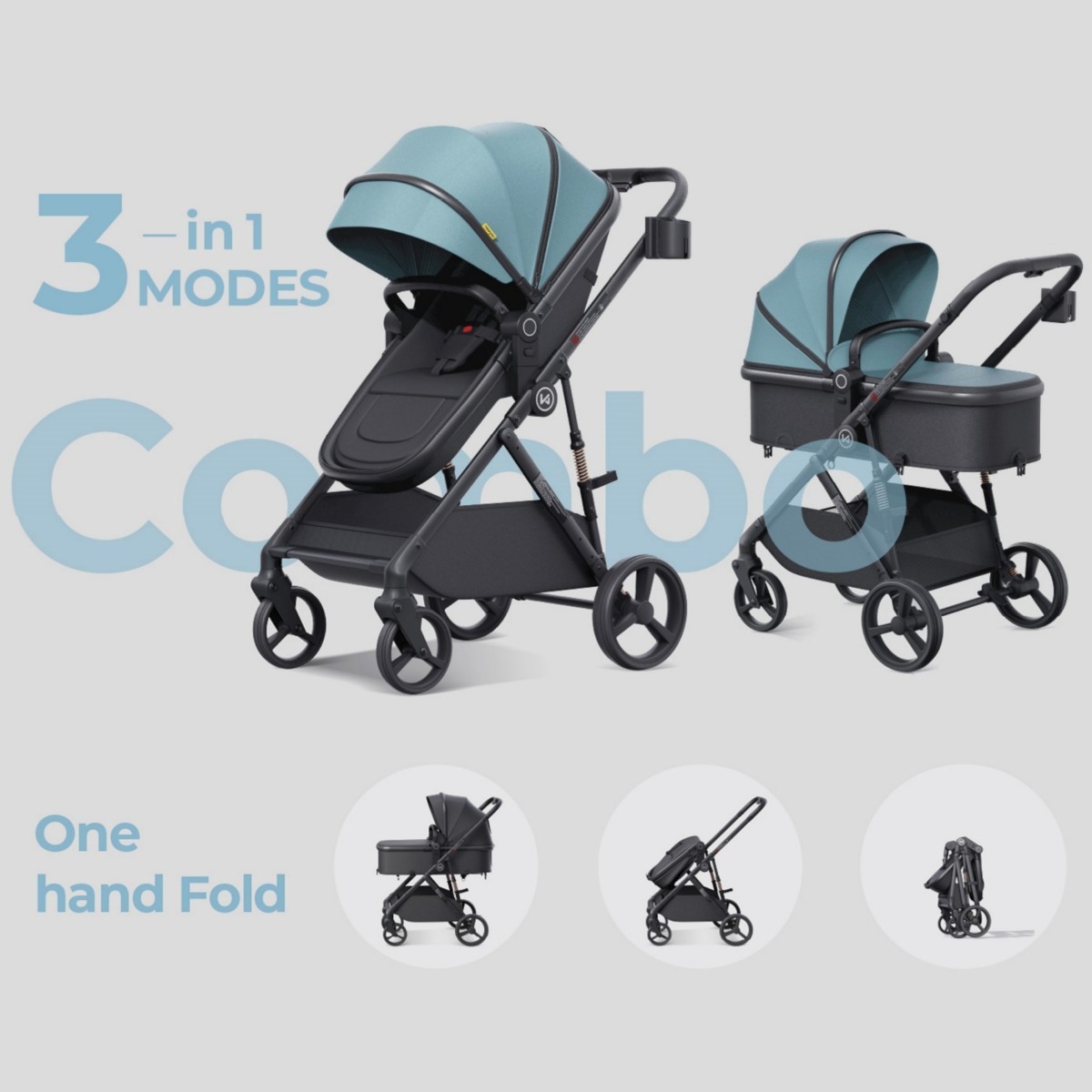 Baby Stroller with Carrying Basket