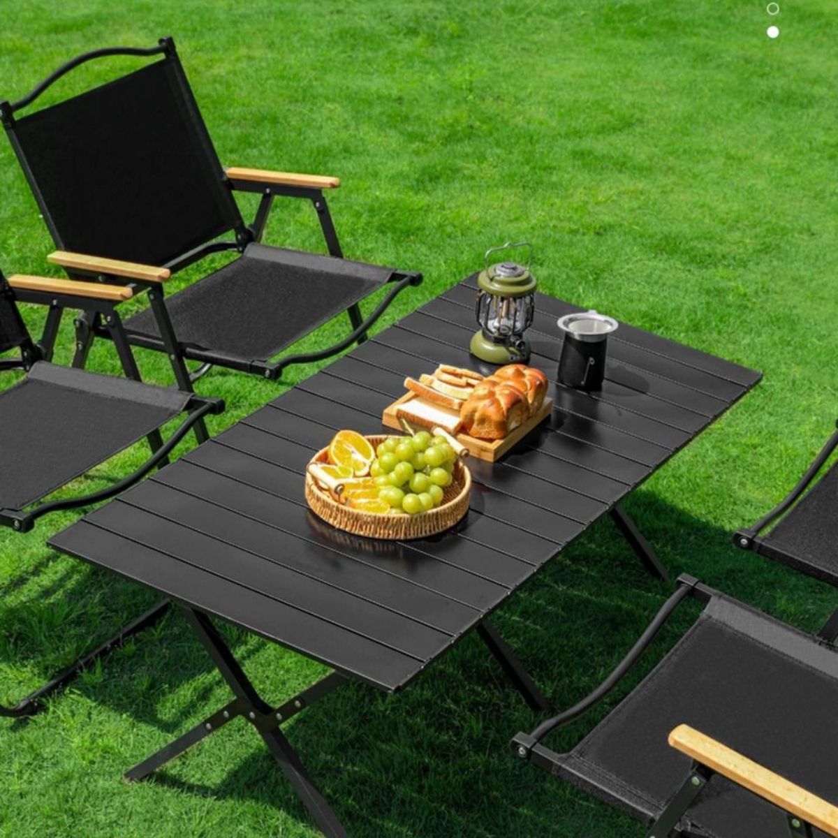 Portable outdoor folding table