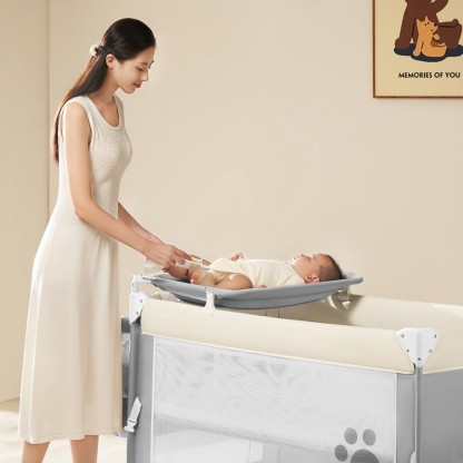 Foldable  Baby Crib with Mosquito Net