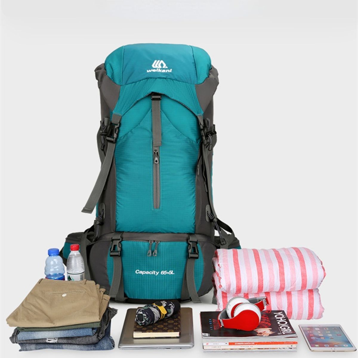 Outdoor sports mountaineering bag 70 liters large capacity backpack hiking camping bag