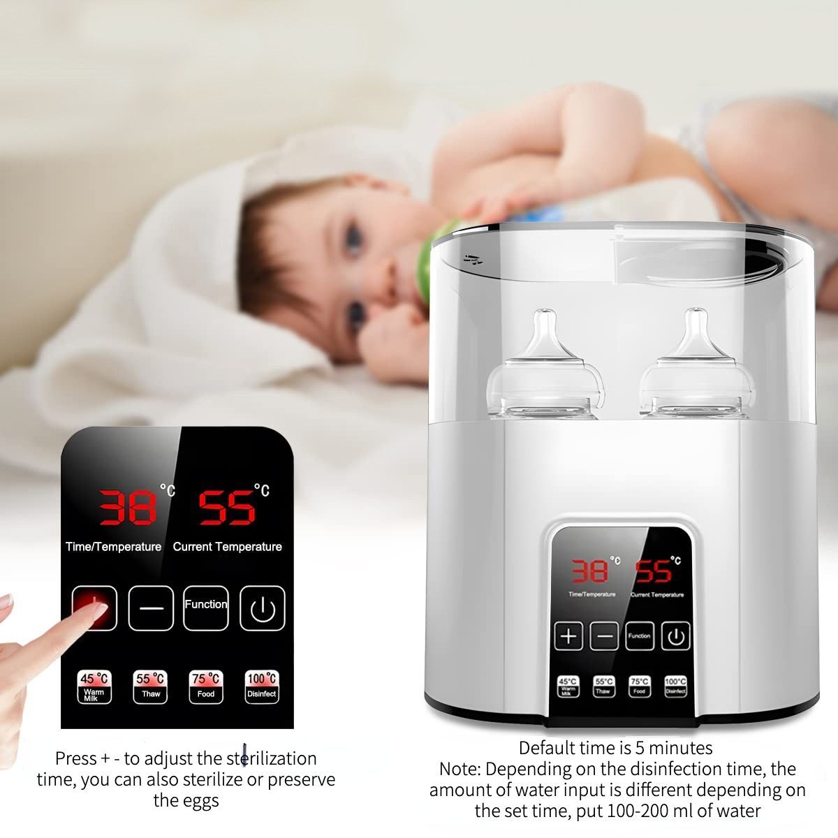 Baby milk warmer sterilizer two in one Constant Warmers