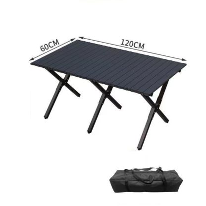 Portable outdoor folding table