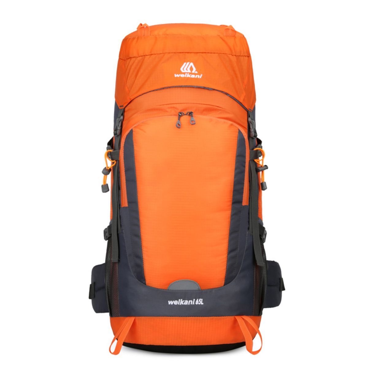 New mountaineering bag outdoor sports backpack nylon hiking camping backpack 55+10L with rain cover