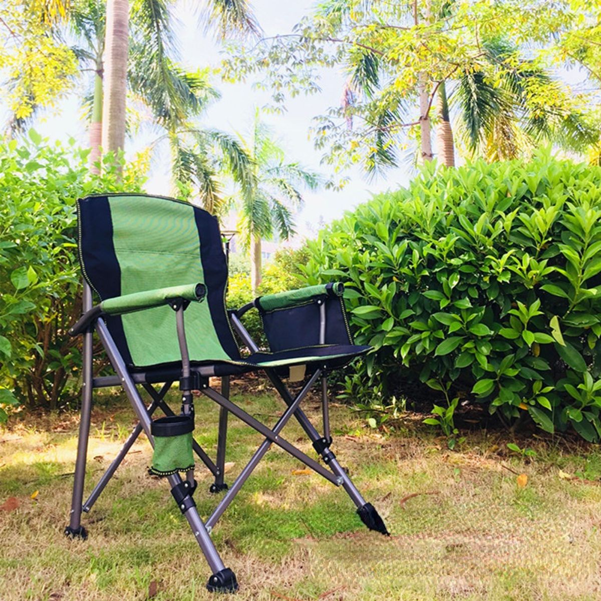 Factory price direct selling outdoor leisure chair folding fishing chair raft fishing chair load capacity 300 catties hard sitting armchair director chair-Hibobi Premium