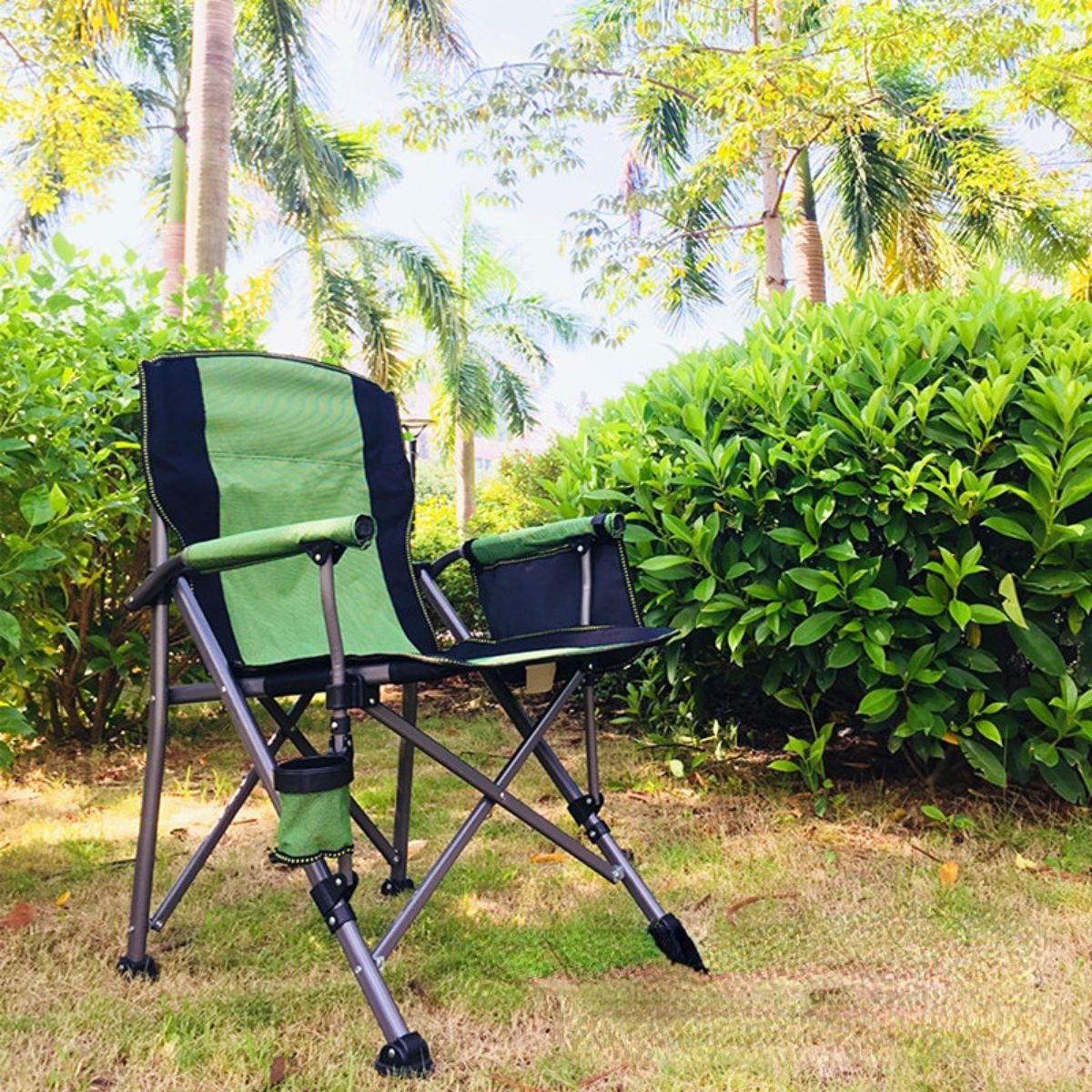 Factory price direct selling outdoor leisure chair folding fishing chair raft fishing chair load capacity 300 catties hard sitting armchair director chair-Hibobi Premium