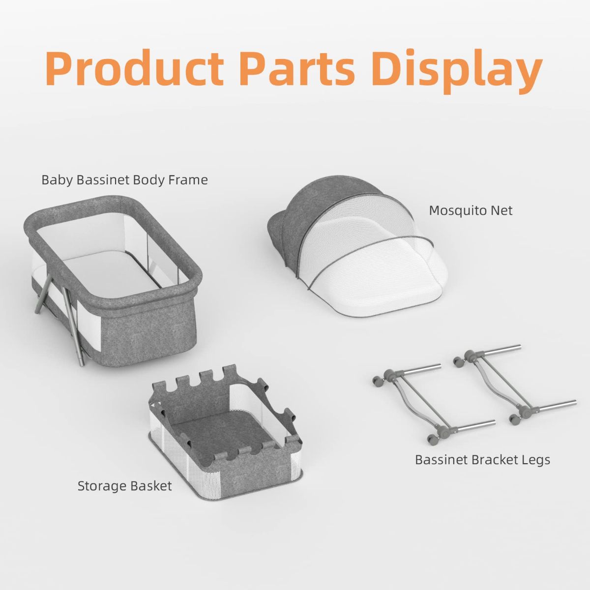 Portable removable crib foldable height adjustable splicing large baby bed 