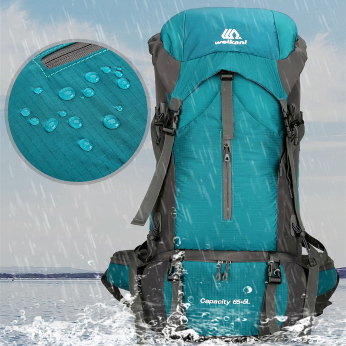 Outdoor sports mountaineering bag 70 liters large capacity backpack hiking camping bag