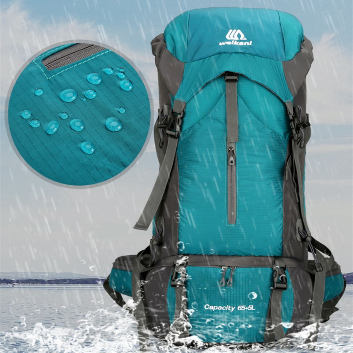 Outdoor sports mountaineering bag 70 liters large capacity backpack hiking camping bag